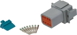 Connecteur étanche série DT mâle 8 voies en kit - lot de 10 pcs