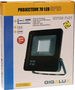 Projecteur LED extra plat 230V 50W