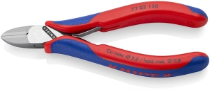 Pince coupante électronique petit biseau 130mm - Ressort - Gainage bi-matière