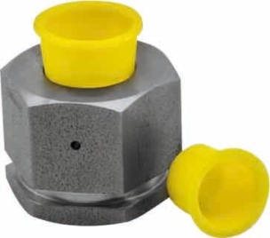 Bouchons coniques - 6 - jaune - lot de 1000 pcs