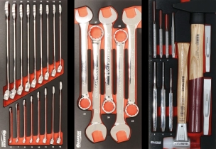 Servante d'atelier 7 tiroirs composée de 237 outils - modules métal