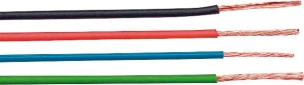 Fils de câblage souple 0,75mm² noir - Bobine de 25m