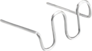 Agrafes vagues pour agrafeuse thermique 0,8mm - lot de 100 pcs