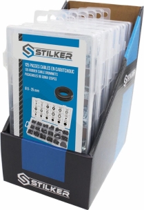 Passe-câbles en caoutchouc - 6 coffrets de 125 pcs