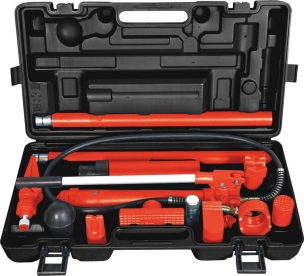 Vérin hydraulique de réparation carrosserie 10T - coffret 15 pcs