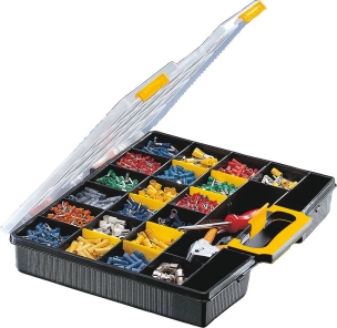 Mallette de rangement 26 cases modulables 375x320x60mm