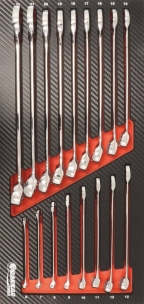 Module mousse 402x189mm carbone clés mixtes 6 à 22mm - 17 pcs