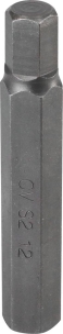 Embout hexagonal 10x75mm avec empreinte hexgonale 12mm