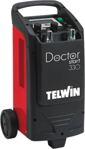 Chargeur démarreur automatique/testeur sur roues 12/24V 6400W 300A - Doctor start 330