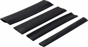 Gaine thermorétractable 100mm 2:1 noire - Présentoir de 6 coffrets de 100 pcs