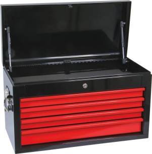 Coffre de servante 4 tiroirs composé de 171 outils - modules finition carbone