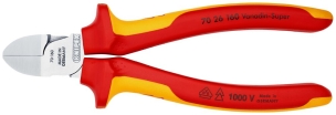 Pince coupante de côté petit biseau 160mm chromée 1000V
