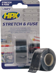 Ruban adhésif auto-amalgamant noir isolant/étanche/haute température 25mmx3m - blister Ruban adhésif auto-amalgamant noir isolant/étanche/haute température 25mmx3m - blister