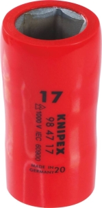 Douille 1/2" de 17mm isolée 1000V