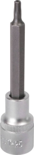 Douille tournevis 1/2" avec embout 100mm Torx® alésé TT25
