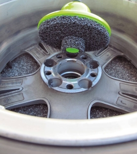 Disque de décapage jante avec support - lot disque/support