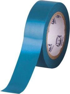 Ruban adhésif isolant PVC bleu 19mmx20m - lot de 10 pcs