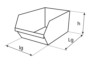 Boîte à bec rouge éco box 350x220x165mm