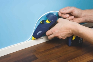 Bâtons de colle PVC & câbles 12mm - boîte de 48pcs