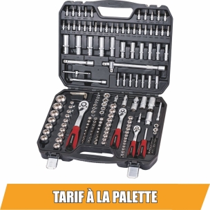Coffret de douilles 1/4" 3/8" 1/2" - 171 pcs