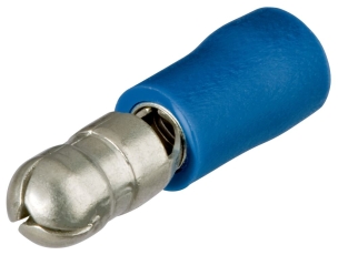 Cosses rondes mâles isolées bleu Ø 5mm / 1,5-2,5mm² - lot de 100pcs
