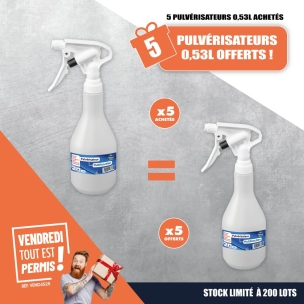 OPE VTEP - Lot de 10 pulvérisateurs 0,53L sans joint réf. 18613 dont 5 offerts