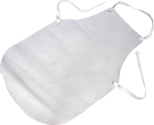 Tablier de soudeur en croûte de cuir blanc 600x900mm - lot de 25 pcs