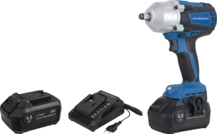 Clé à choc 1/2" 20V 610/800Nm brushless 2 batteries 4Ah Li-ion - mallette