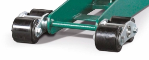Cric rouleur 2T avec pédale et roues en PU 80-500mm G4 longueur 800mm