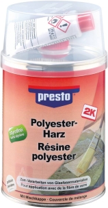 Résine polyester avec durcisseur - lot de 6 pots de 1kg