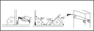 Equerre magnétique 110x17mm