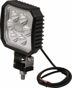 Phare de travail carré LED 10/30V 12W 1500 lumens/boîtier carbone
