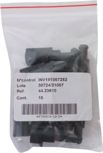 Connecteur étanche mâle 1 voie 1,5mm² - lot de 10 pcs