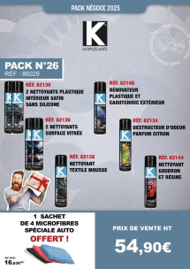 PN N°26 produits de nettoyage pour véhicule et microfibre spécial auto