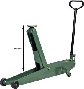 Cric rouleur 3T avec pédale 130/860mm longueur 1620mm