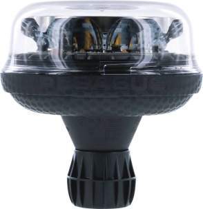 Gyrophare LED rotatif/flash/double flash/sur tige flexible et cabochon trasparent