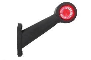 Feu de gabarit LED 12/24V côté droit rouge/blanc déporté incliné 175mm
