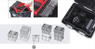 Servante de rangement mobile fermetures métalliques 450x350x710mm