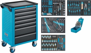 Servante d'atelier 7 tiroirs "Assistent" composée de 204 outils