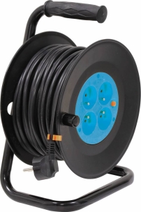 Enrouleur électrique HO5VV-F 25m 3G1,5mm² 230V 4 prises