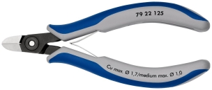 Pince coupante de précision sans biseau 125mm - Ressort - Bi-matière