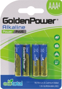 Pile LR3/AAA "Power Alcaline" - lot de 10 blisters de 4 piles