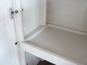 Armoire PVC 2 portes et 1 étagère 700x390x855mm