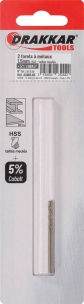 Foret à métaux HSS 5% cobalt 1,5mm - blister de 2 pcs