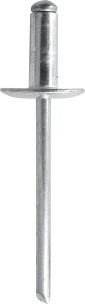 Rivet alu/acier tête large 4,8x10mm - 50 pcs