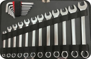 Mallette de dépannage 105 outils 1/4"+1/2"