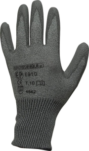 Gants anti coupure enduit PU T9 - carte Gants anti coupure enduit PU T9 - carte