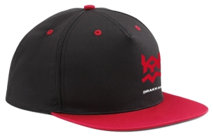 Casquette noire & rouge Drakkar logo rouge