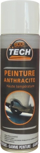 Peinture haute température 600°C anthracite - 6 aérosols de 500ml