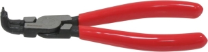 Pince coudée 135mm pour circlips intérieur 10/25mm gainée - carte